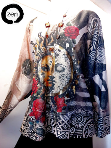 Blusa art pop.